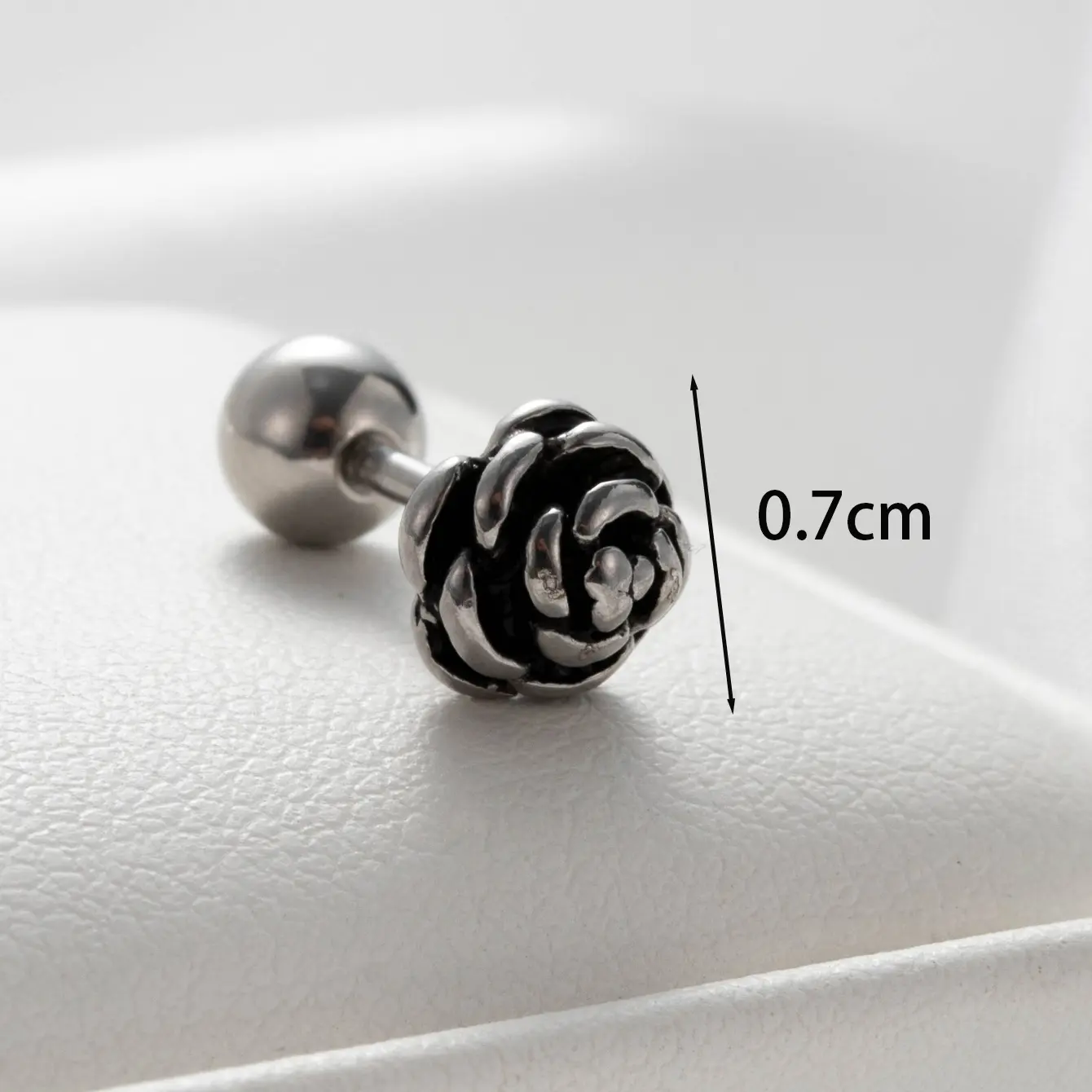 1 Piece Simple Series Classic Flower 18K Gold Plated  Women's Stud Earrings h5 